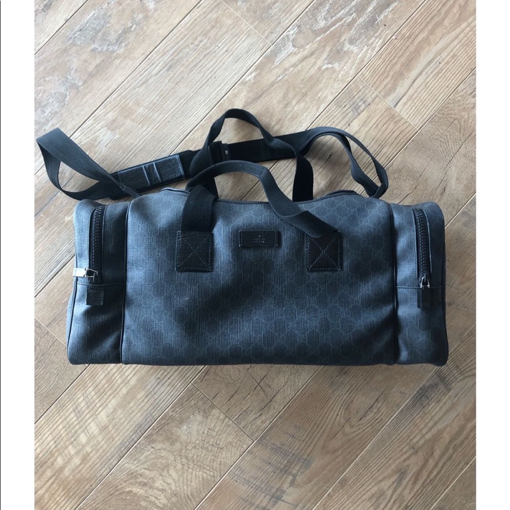 Vintage Men’s Canvas Gucci Travel Duffle Bag